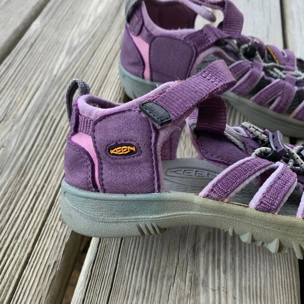 KEEN Kids Newport H2 Waterproof Sandals Purple Size 13 Girls Outdoor Play Creek
